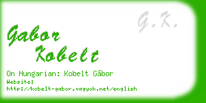 gabor kobelt business card